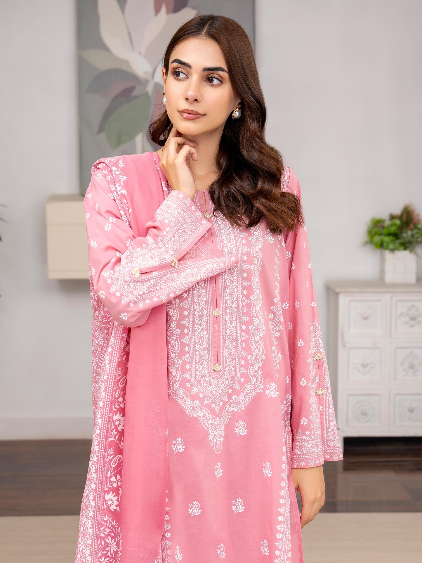 3 Piece Lawn Suit-Printed (Unstitched)