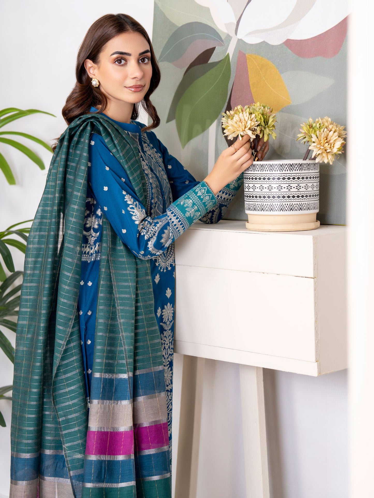 3 Piece Lawn Suit-Paste Print (Unstitched)