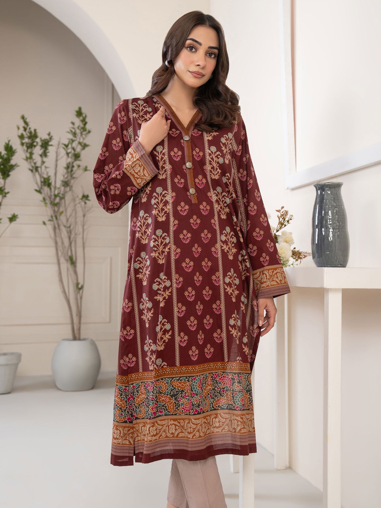 Lawn Shirt-Printed (Unstitched)