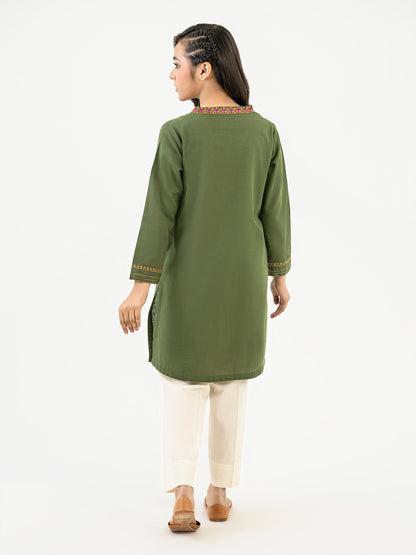 Khaddar Shirt-Embroidered (Pret)