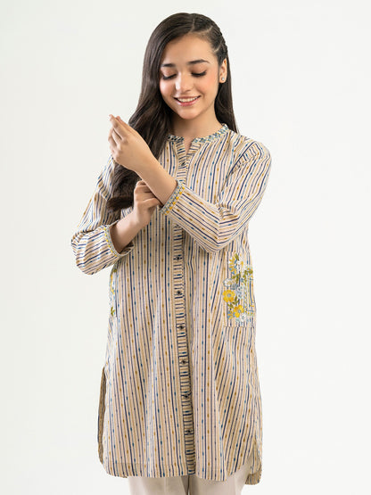 Khaddar Shirt-Embroidered (Pret)