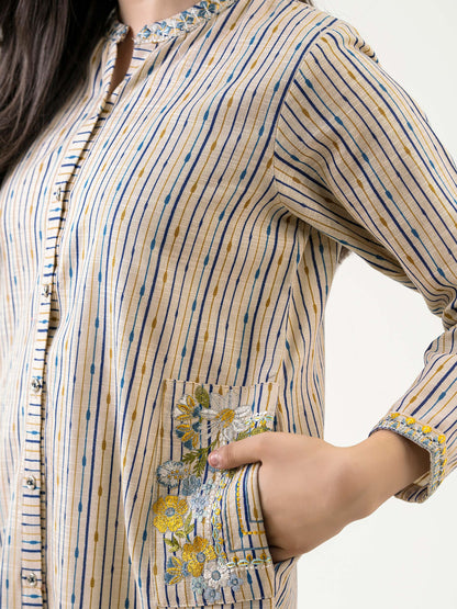 Khaddar Shirt-Embroidered (Pret)