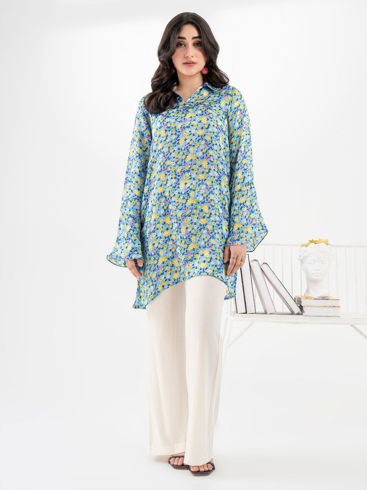 Printed Silk Top