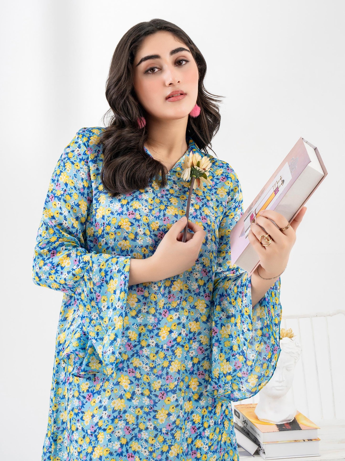 Printed Silk Top