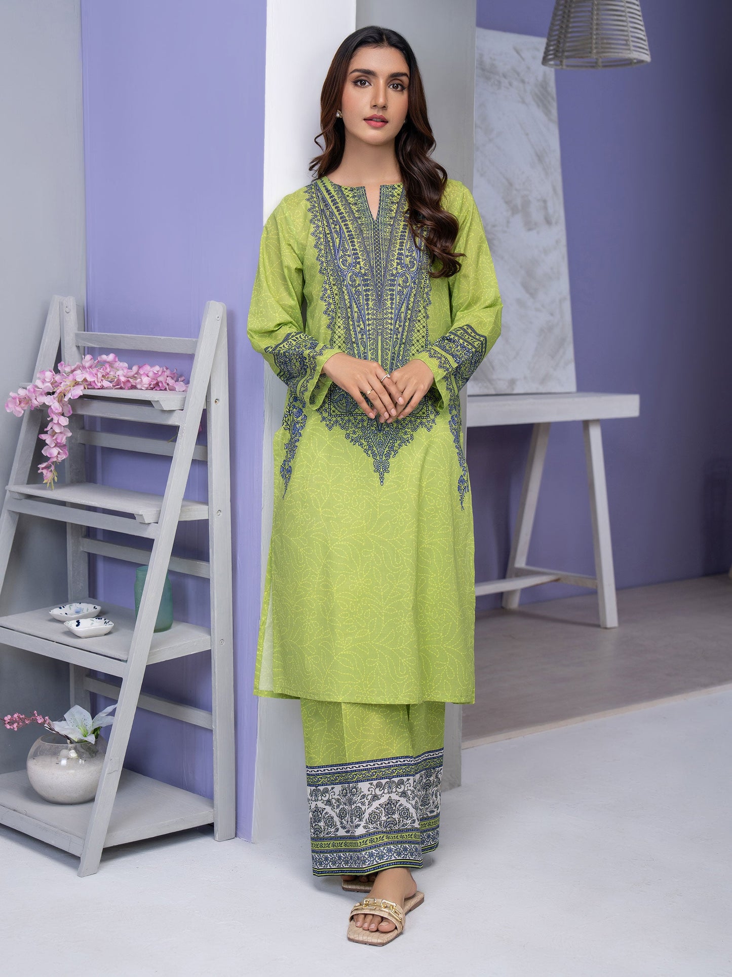 2 Piece Lawn Suit-Printed (Unstitched)