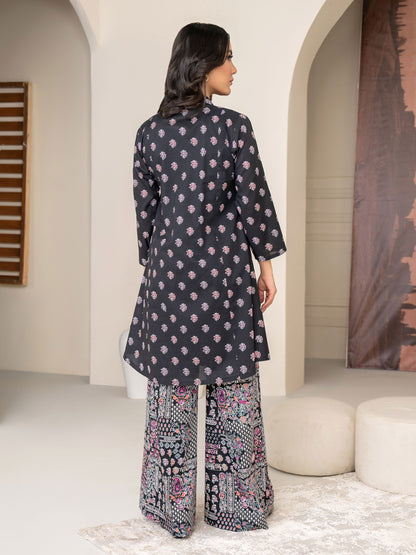 2 Piece Viscose Lawn Suit-Printed (Unstitched)