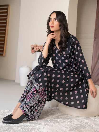 2 Piece Viscose Lawn Suit-Printed (Unstitched)
