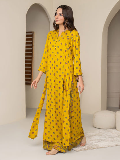 2 Piece Viscose Lawn Suit-Printed (Unstitched)