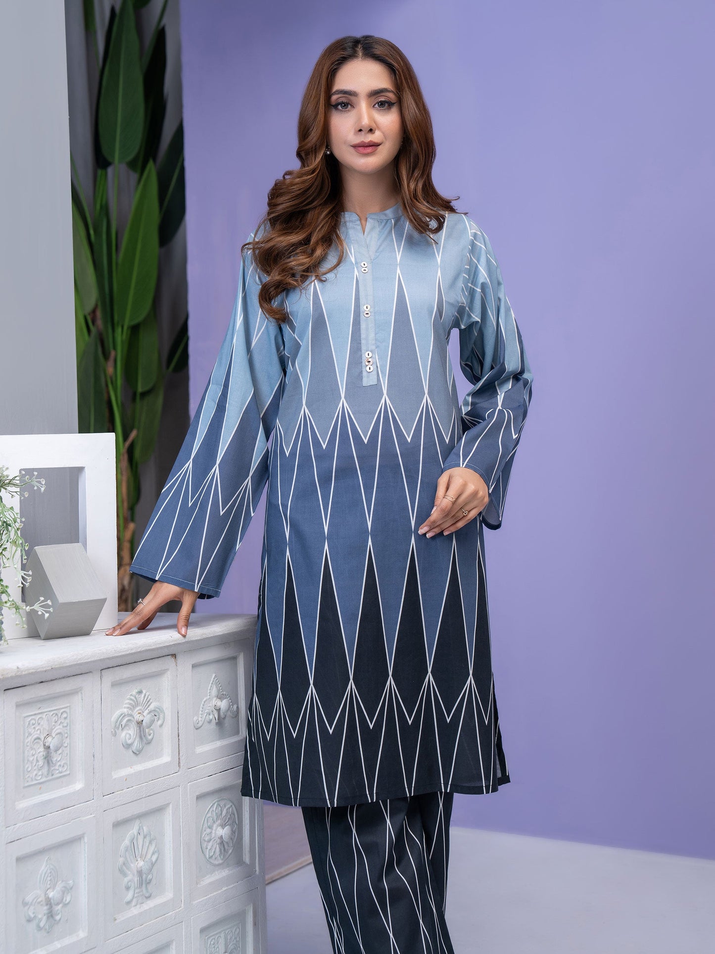 2 Piece Lawn Suit-Printed (Unstitched)