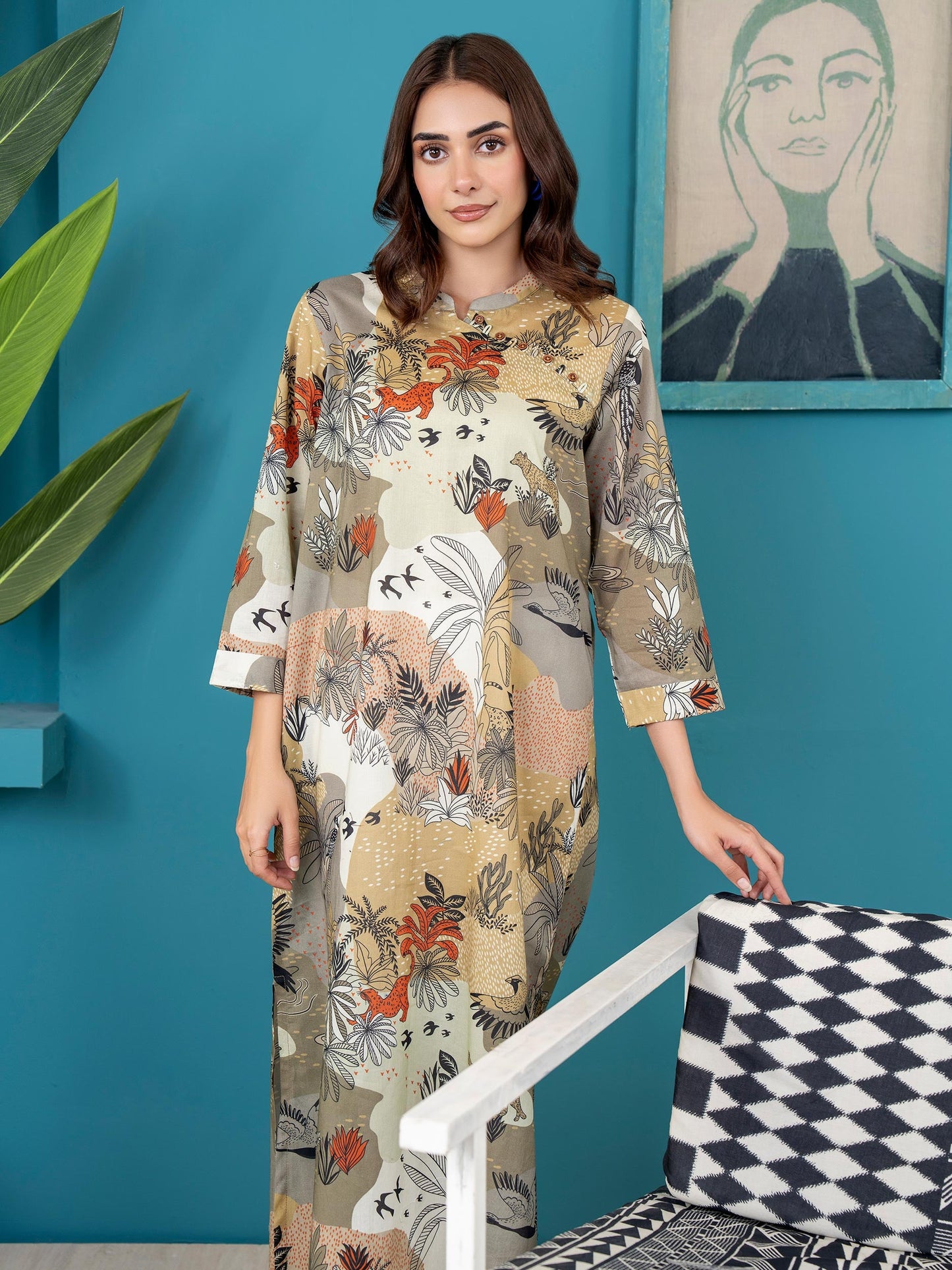 Lawn Shirt-Printed (Unstitched)