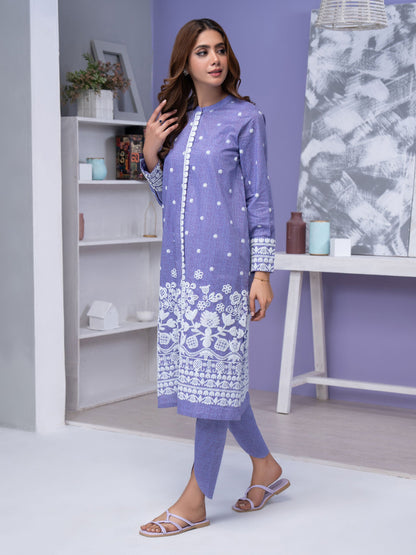 2 Piece Lawn Suit-Emboss Print (Unstitched)