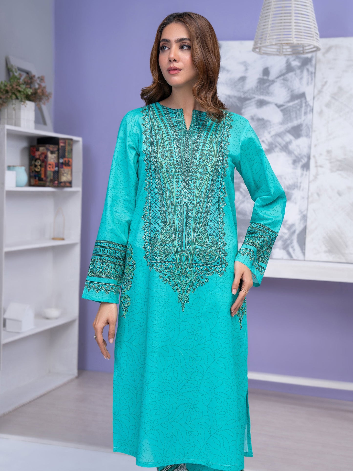 2 Piece Lawn Suit-Printed (Unstitched)
