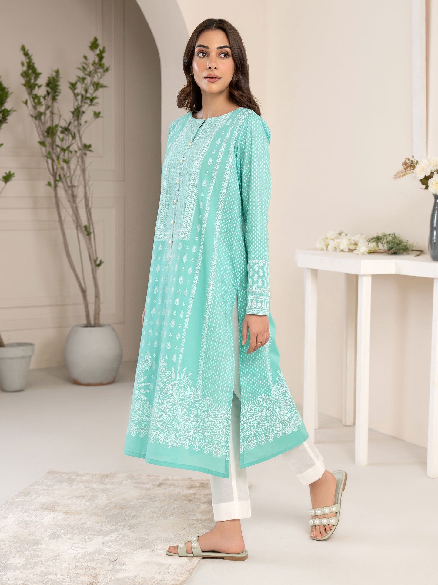 Lawn Shirt-Paste Print (Unstitched)