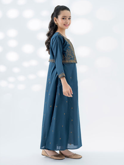 2 Piece Cambric Suit-Embroidered