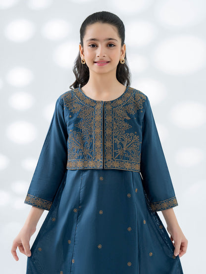 2 Piece Cambric Suit-Embroidered