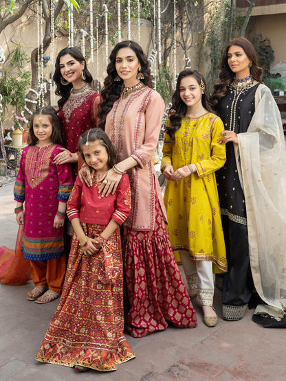 2 Piece Lawn Suit-Gold Paste Print (Pret)