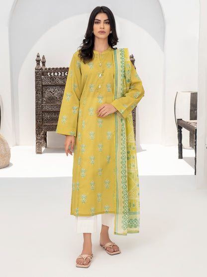 2 Piece Viscose Lawn Suit-Printed (Unstitched)