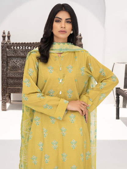 2 Piece Viscose Lawn Suit-Printed (Unstitched)
