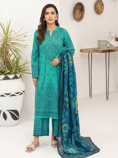 3 Piece Lawn Suit-Paste Print (Unstitched)