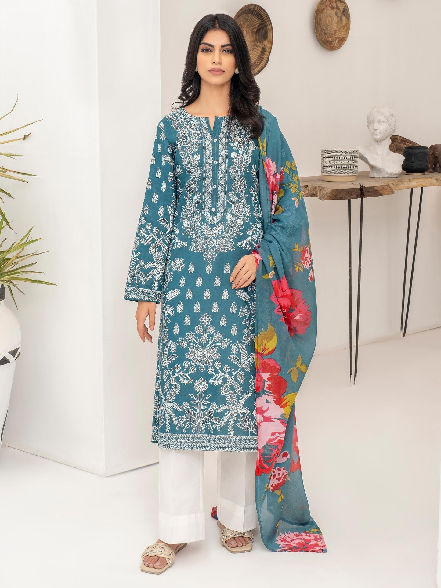 2 Piece Lawn Suit-Printed (Unstitched)