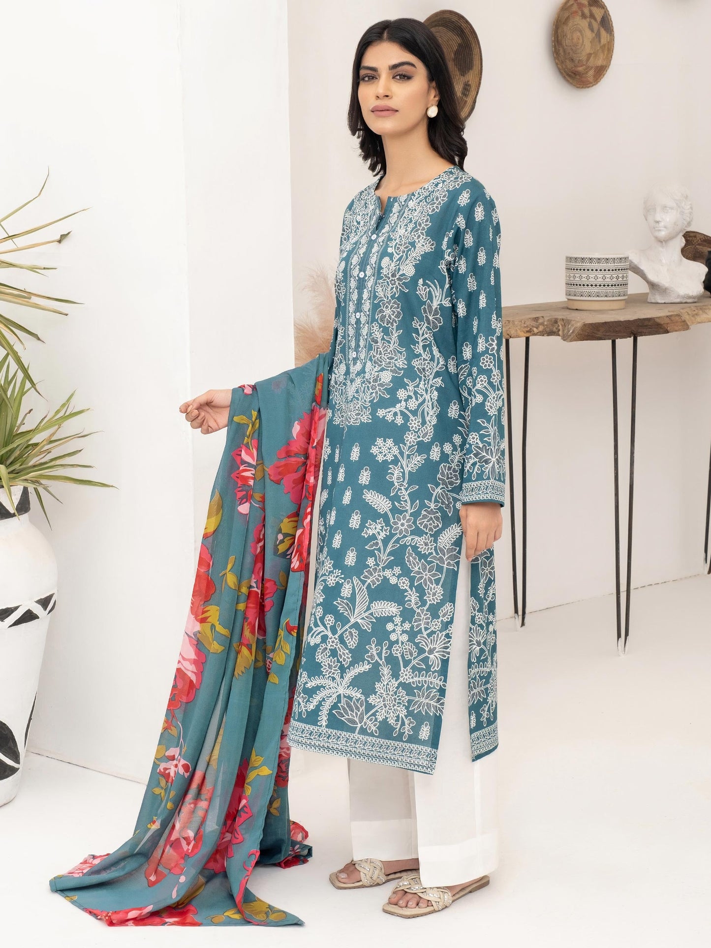 2 Piece Lawn Suit-Printed (Unstitched)