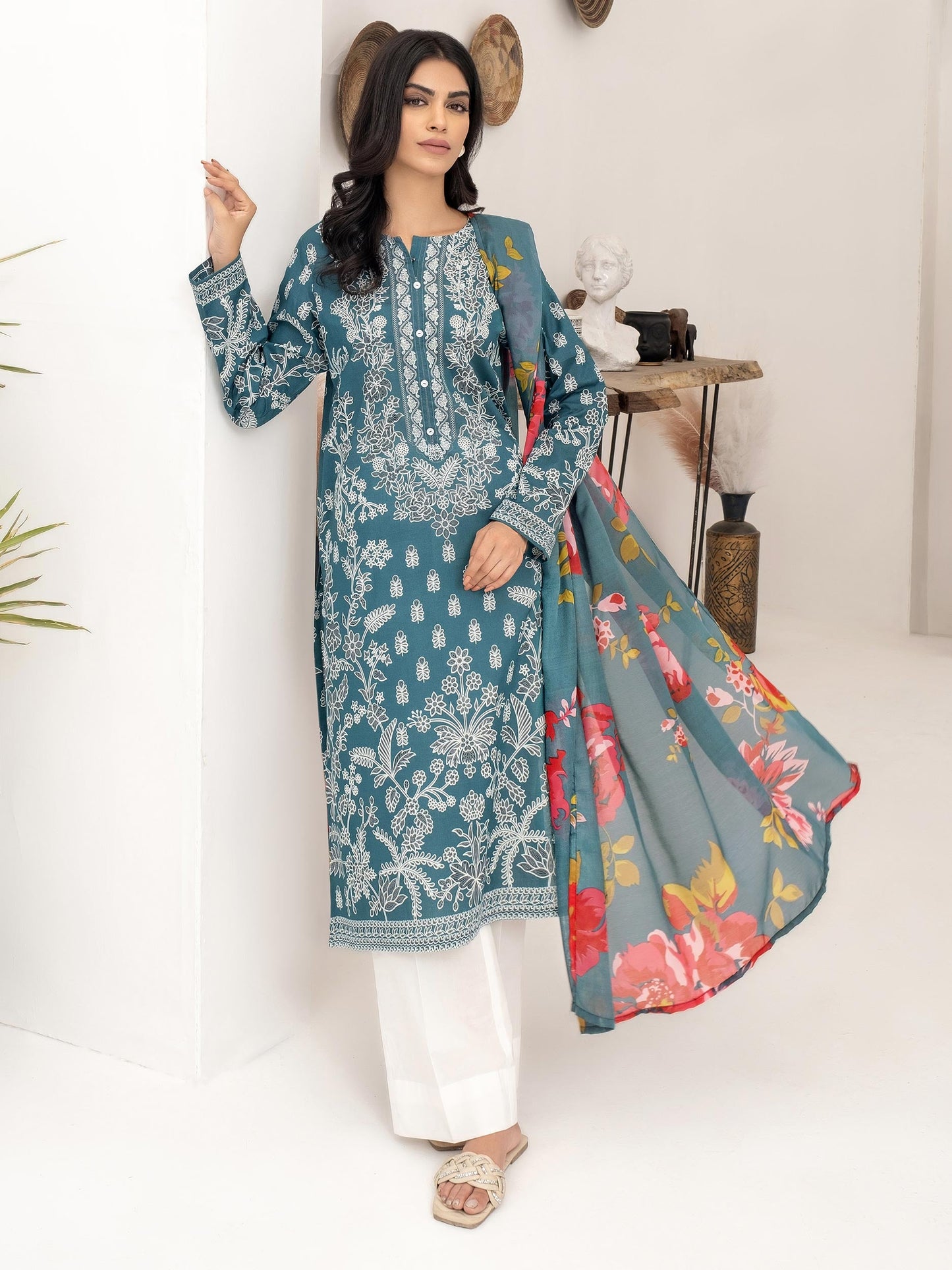 2 Piece Lawn Suit-Printed (Unstitched)