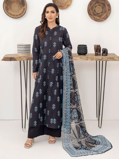 2 Piece Viscose Lawn Suit-Printed (Unstitched)