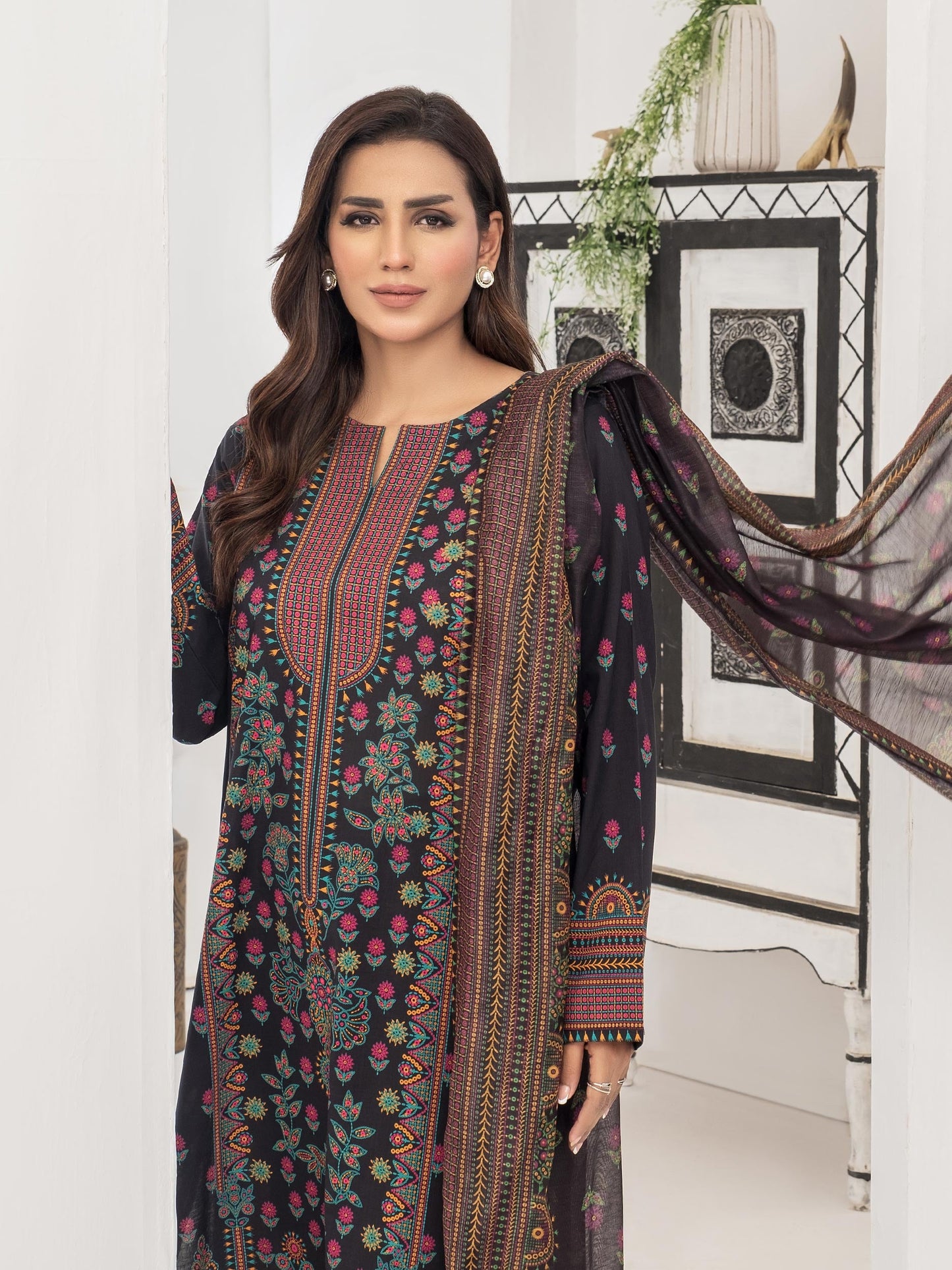 2 Piece Lawn Suit-Printed (Unstitched)