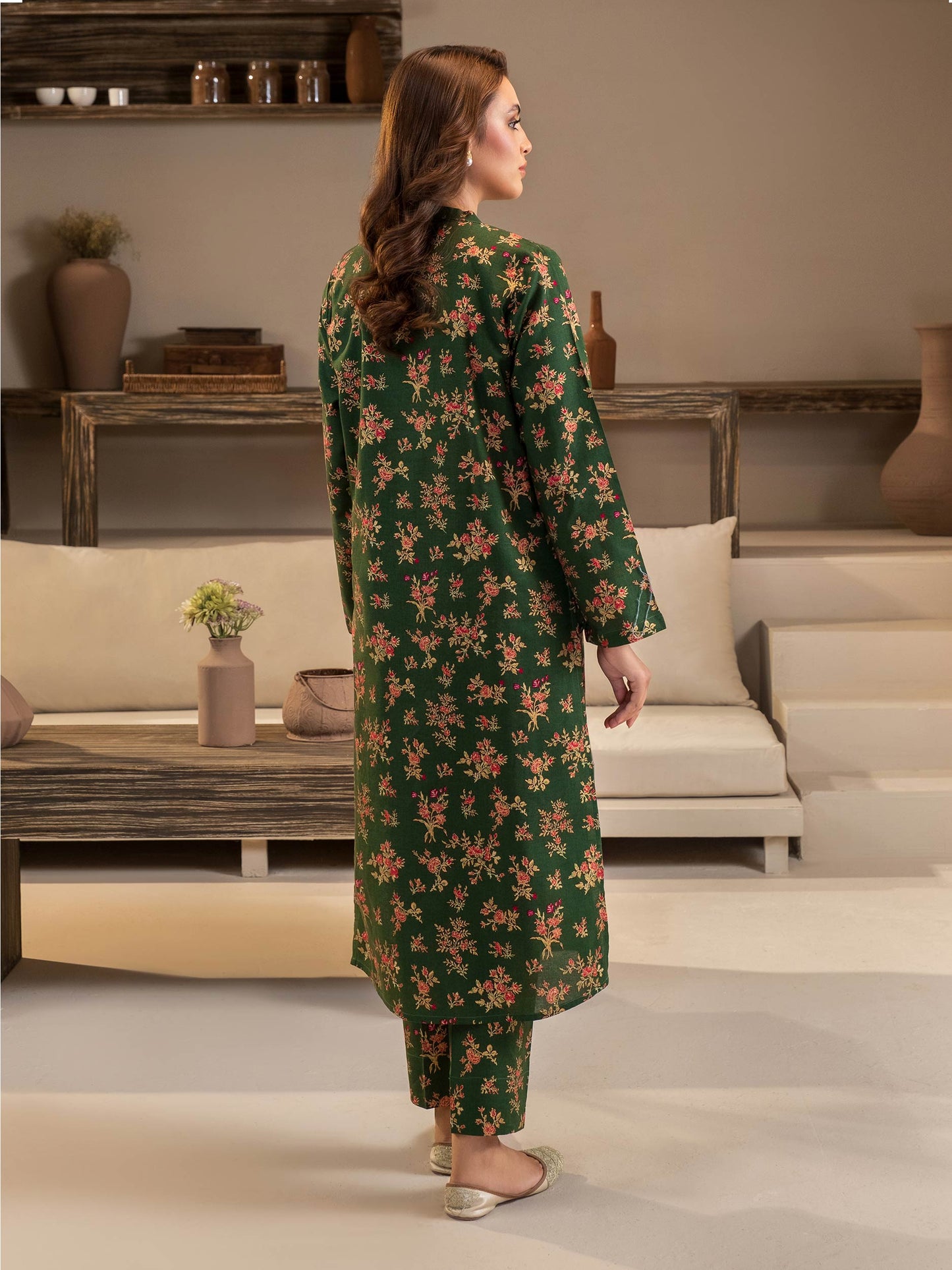 Khaddar Shirt-Paste Print (Unstitched)