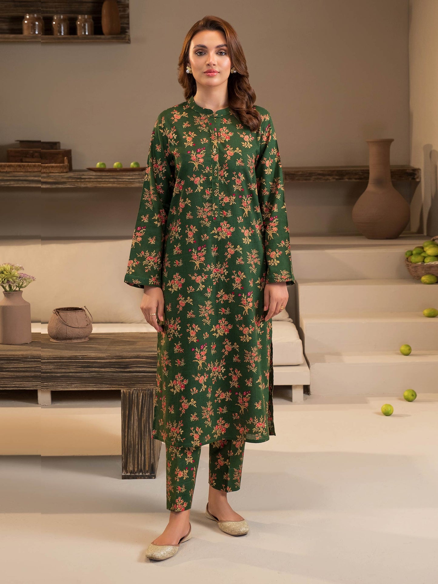 Khaddar Shirt-Paste Print (Unstitched)