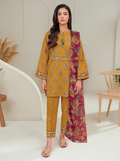 3 Piece Lawn Suit-Printed (Unstitched)