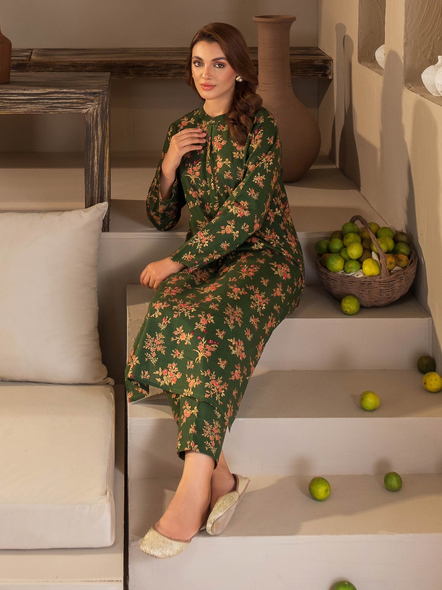 Khaddar Shirt-Paste Print (Unstitched)