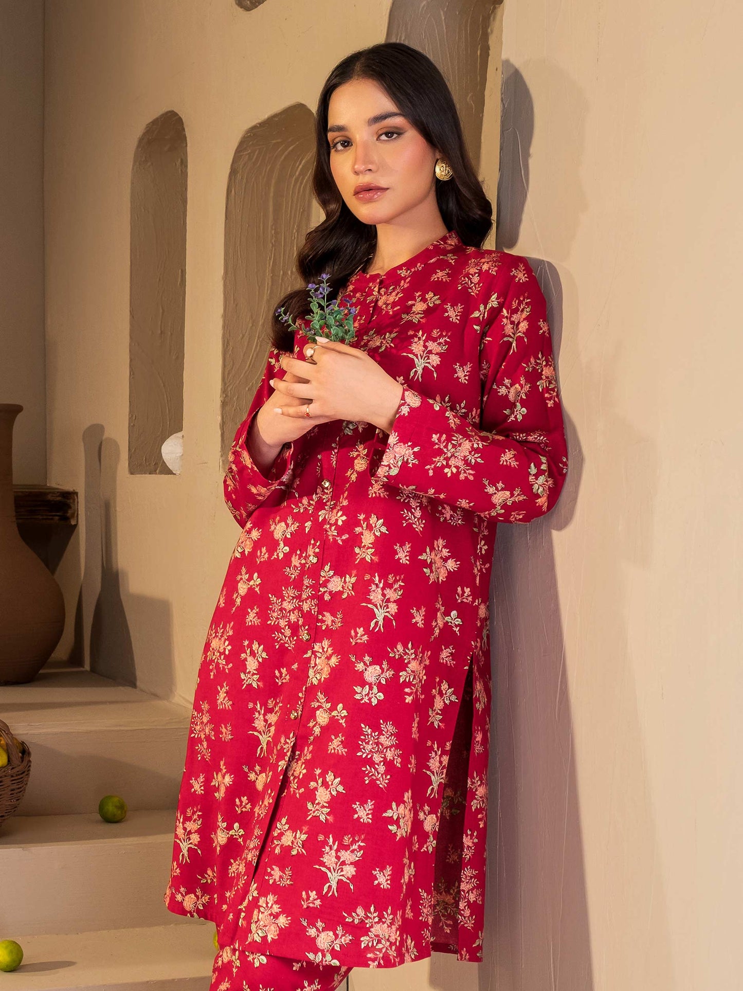 Khaddar Shirt-Paste Print (Unstitched)