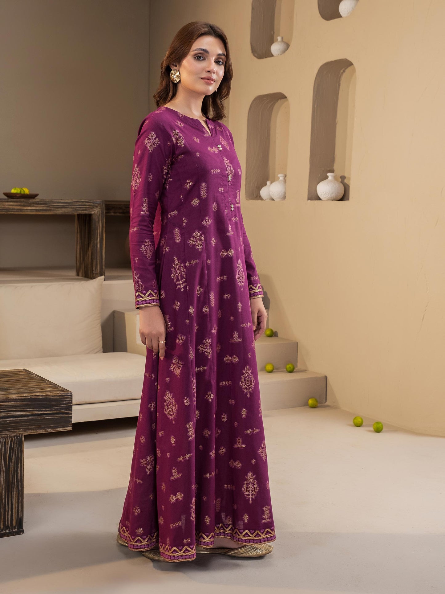 Khaddar Shirt-Paste Print (Unstitched)