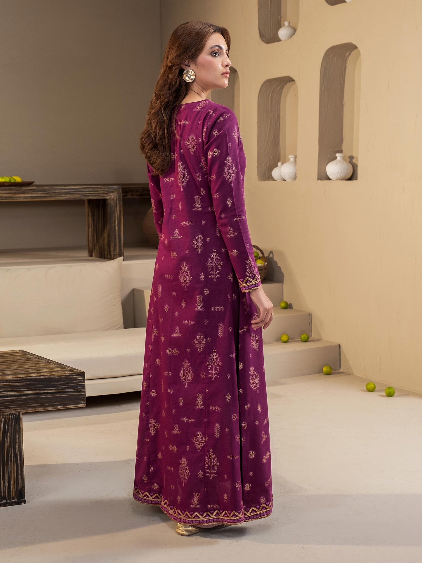 Khaddar Shirt-Paste Print (Unstitched)