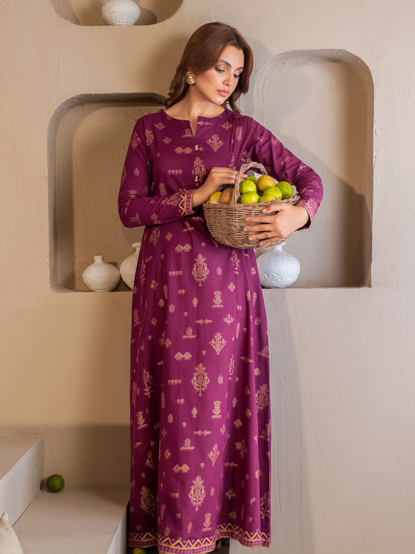 Khaddar Shirt-Paste Print (Unstitched)