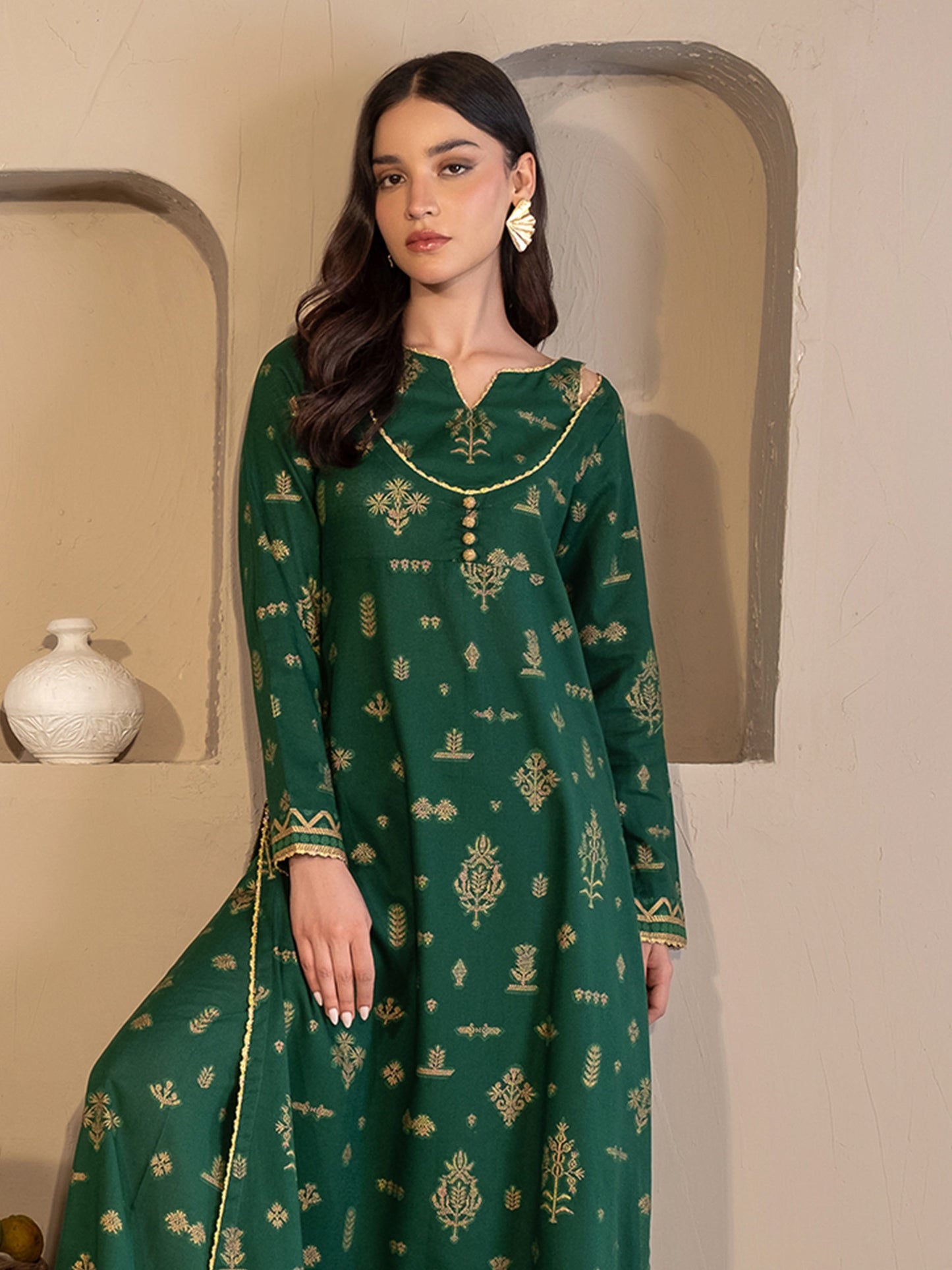 Khaddar Shirt-Paste Print (Unstitched)