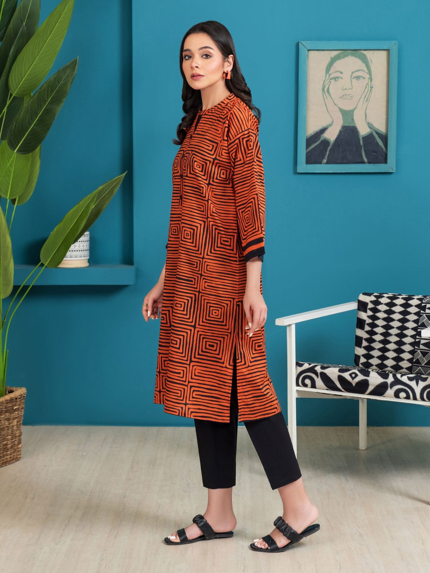 Lawn Shirt-Printed (Unstitched)