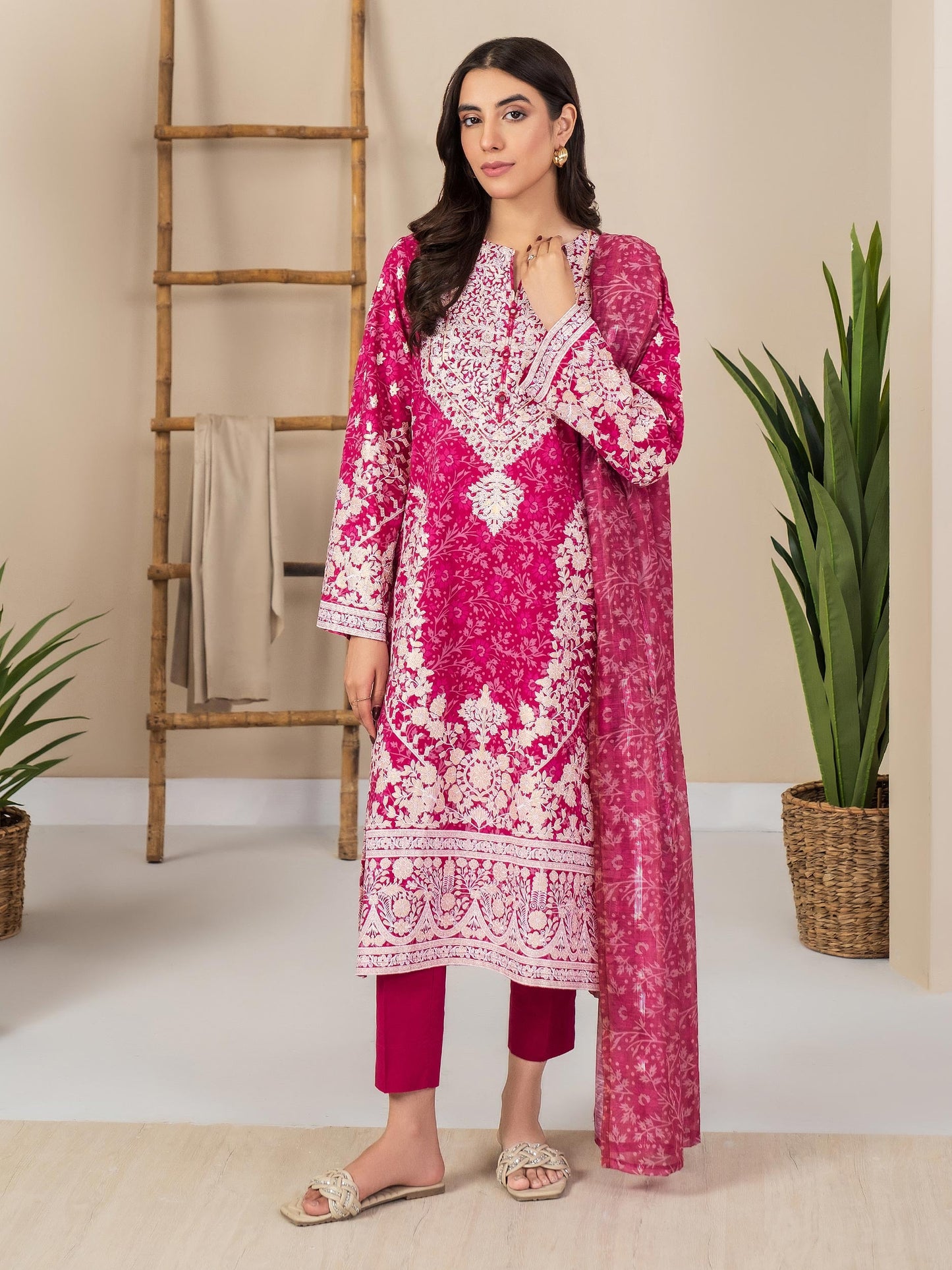 3 Piece Lawn Suit-Paste Print (Unstitched)