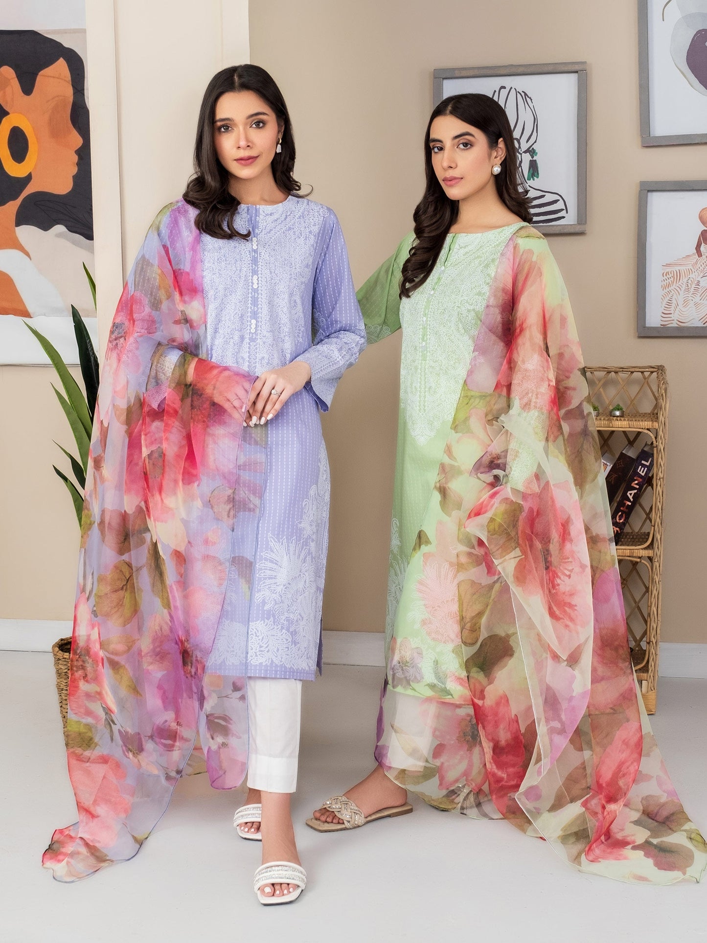 2 Piece Lawn Suit-Paste Print (Unstitched)