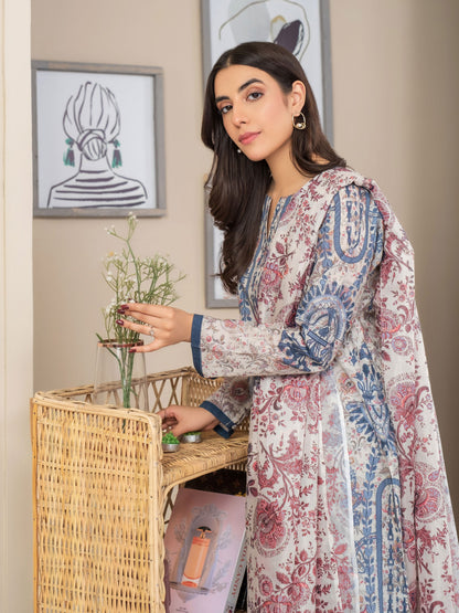 3 Piece Lawn Suit-Printed (Unstitched)