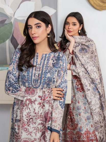 3 Piece Lawn Suit-Printed (Unstitched)
