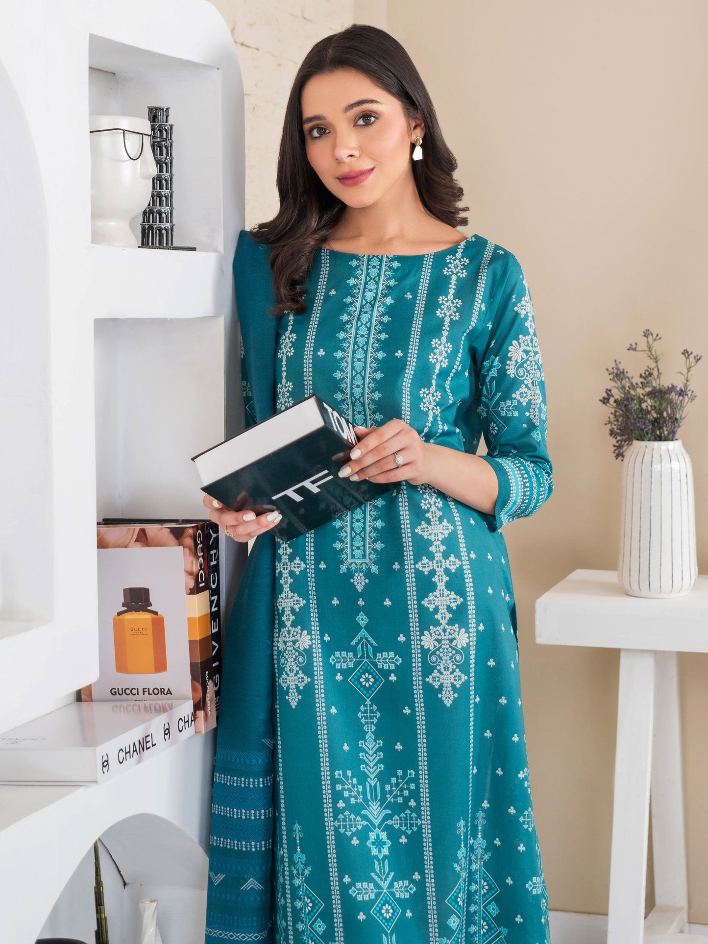 2 Piece Lawn Suit-Paste Print (Unstitched)
