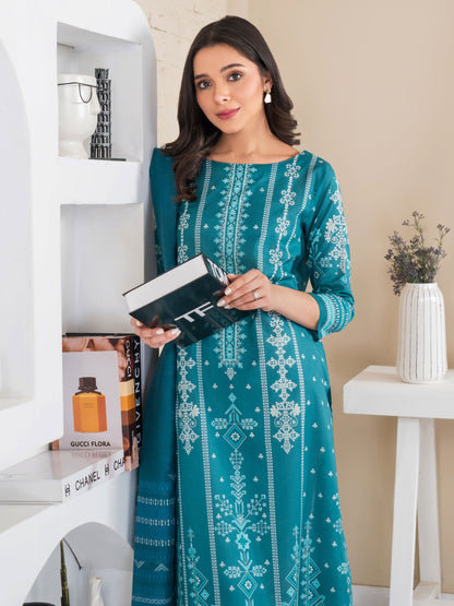 2 Piece Lawn Suit-Paste Print (Unstitched)