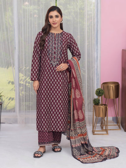 3 Piece Lawn Suit-Embroidered (Unstitched)