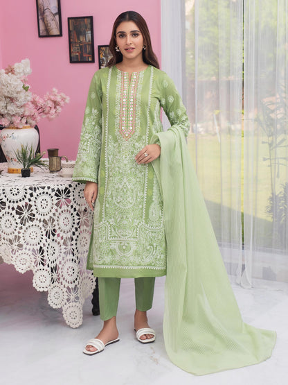 3 Piece Lawn Suit-Embroidered (Unstitched)
