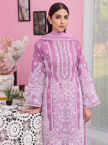 3 Piece Lawn Suit-Embroidered (Unstitched)