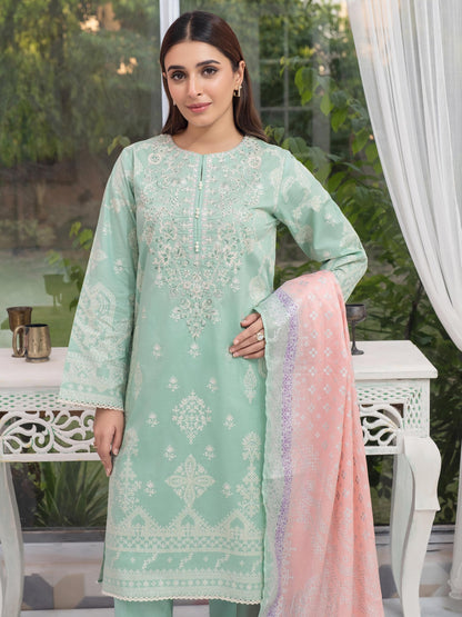 3 Piece Lawn Suit-Embroidered(Unstitched)