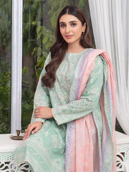 3 Piece Lawn Suit-Embroidered(Unstitched)