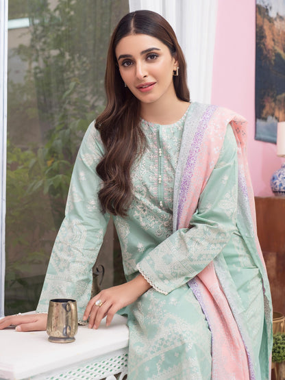 3 Piece Lawn Suit-Embroidered(Unstitched)